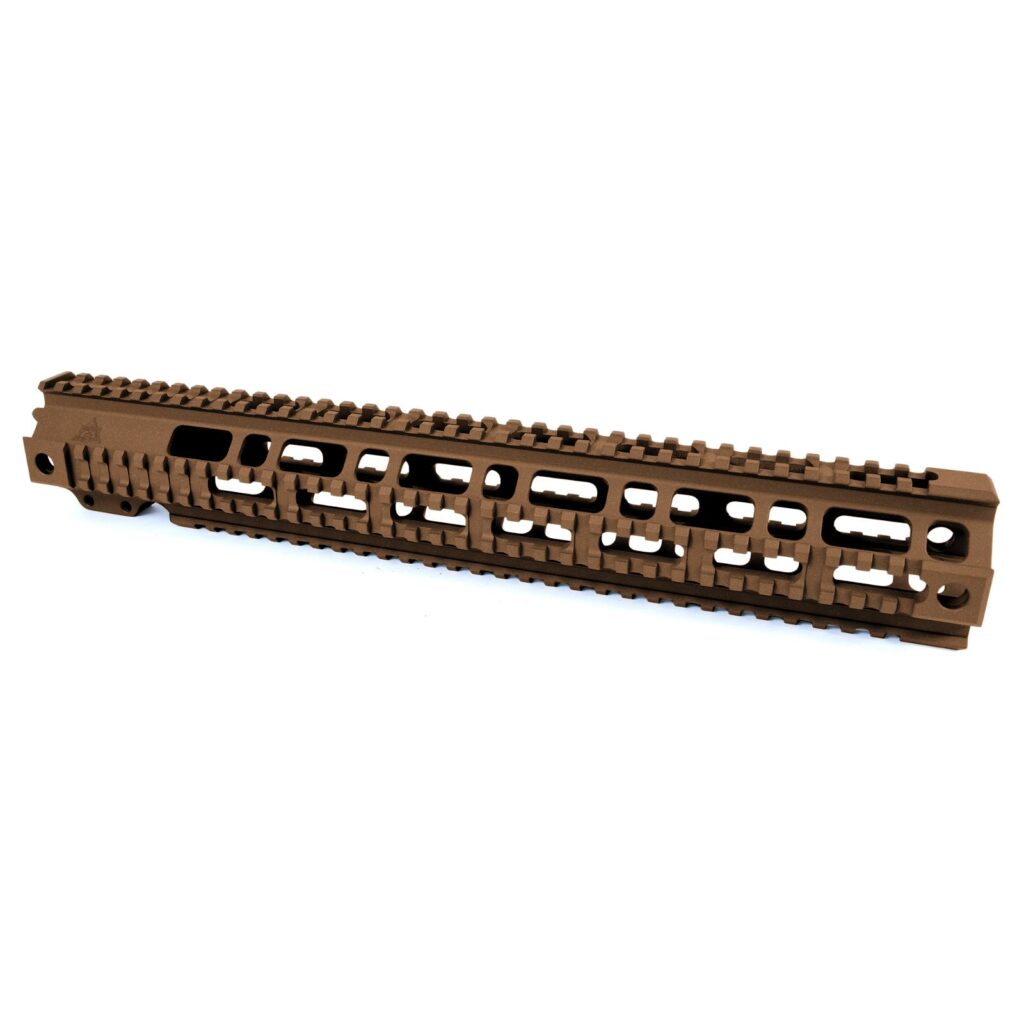 Open Box Return - Burnt Bronze - AT3™ Pro Quad Rails - Free Float AR15 Handguards –15"