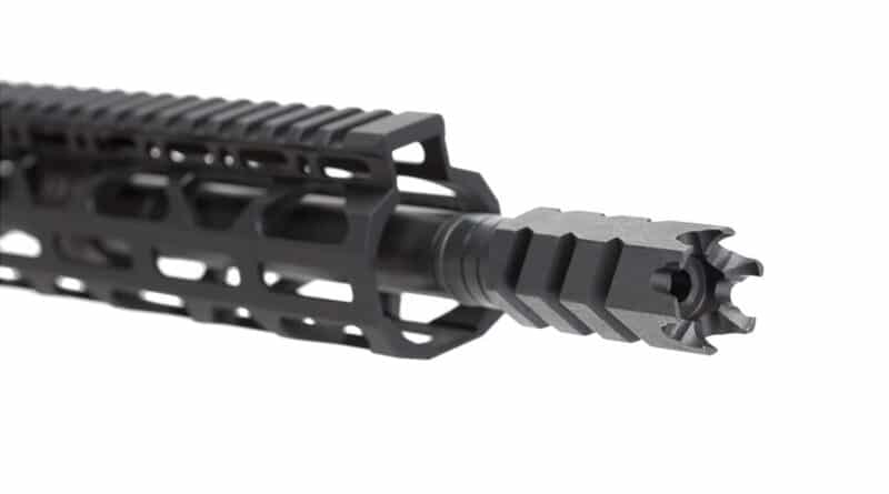 Ati Ar-15 Shark Muzzle Brake W Crush Washer - .223 5.56 Nato 1 2×28