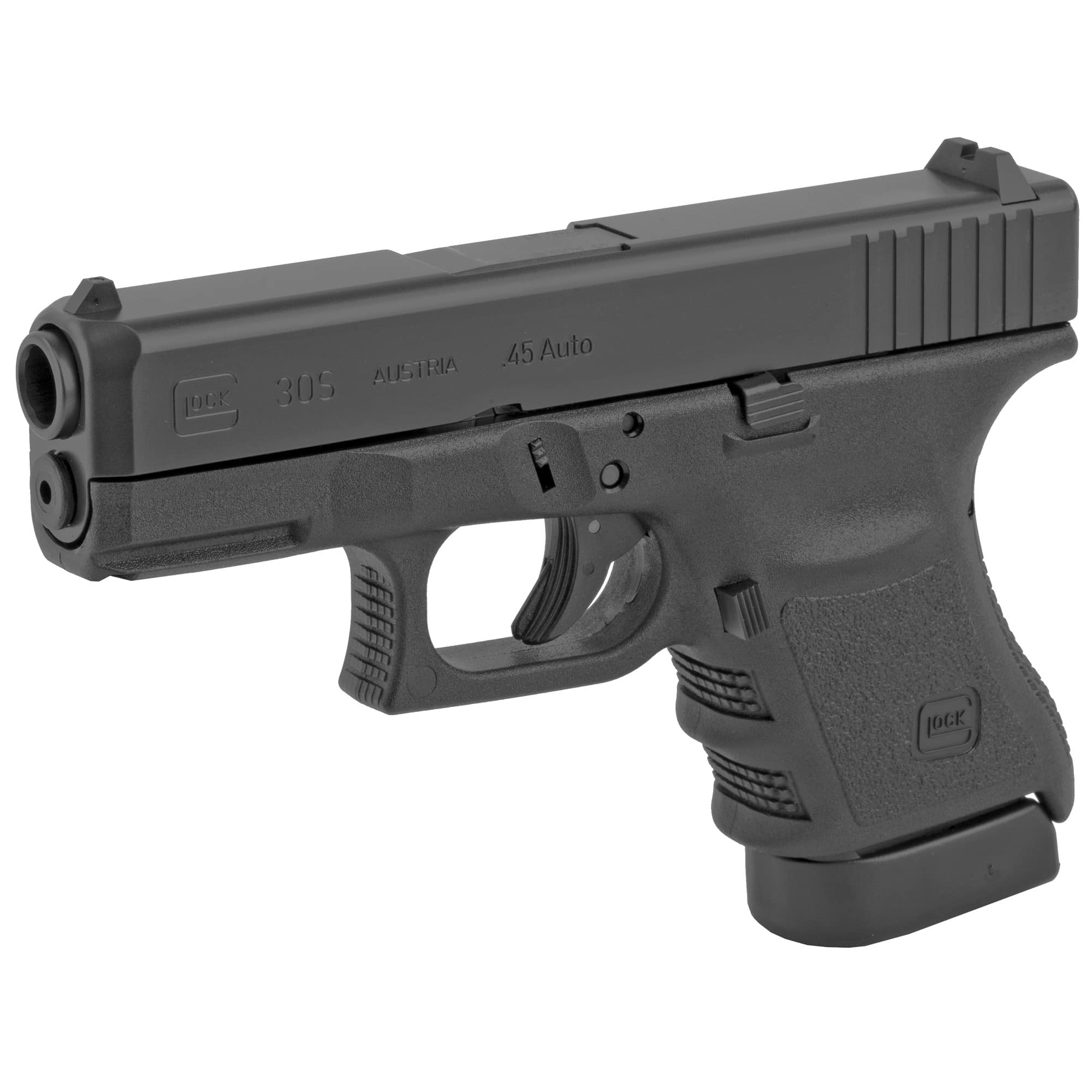 Glock 30S Gen3 45ACP Sub-Compact Pistol – 10 Round – 2 Magazines