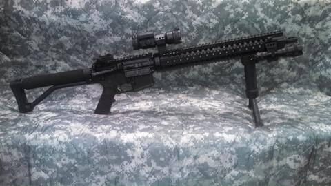 Picture of AR 15 quad rail submitted by customer